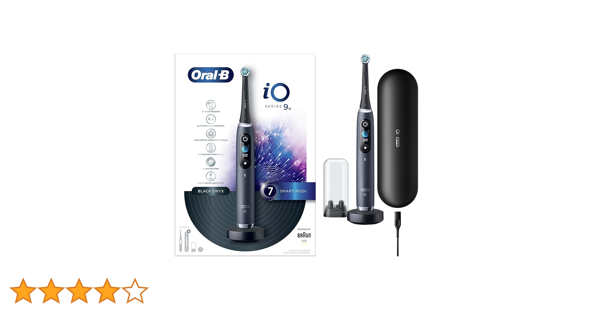 Oral-B iO Series 9n Elektryczna Szczoteczka do Zębów, Czarny